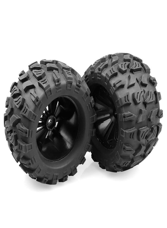 Aimrock 4pcs Pre-Glued 12mm Hex 2.8'' RC Wheels and Tires OD 5'' with Wrench for 1/10 Traxxas Hoss Stampede Rustler HSP Redcat Volcano RC Monster Truck Tires Wheels Off-Road RC Car - Image 5